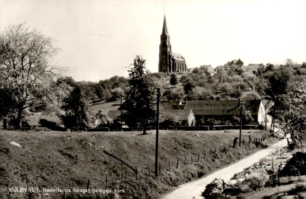 Vijlen Nederlands hoogst gelegen Kerk # 574, Verzenden, Voor 1920, Gelopen, Limburg