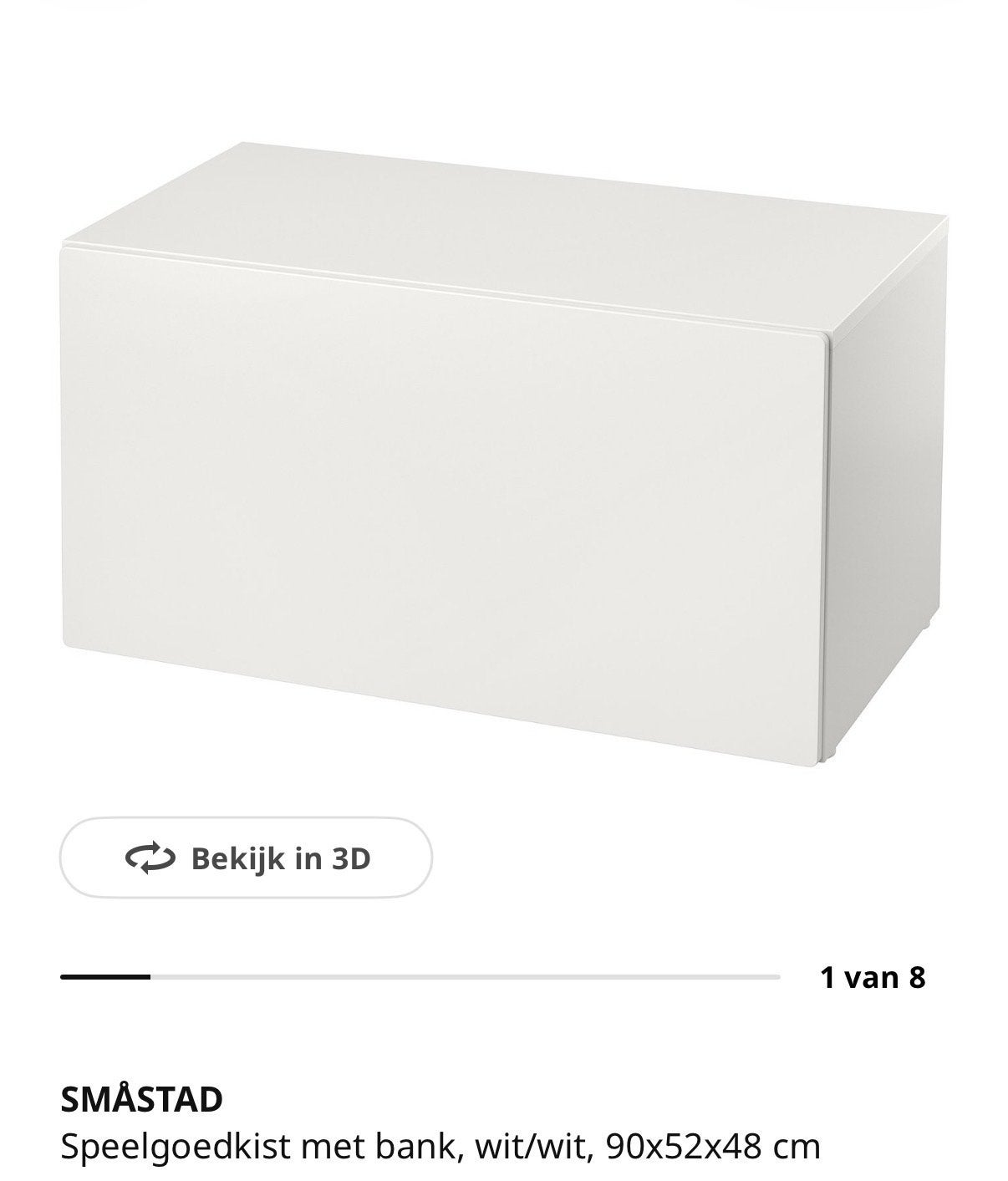 IKEA SMÅSTAD Speelgoedkist met bank - moet ZSM weg!, Ophalen, Zo goed als nieuw, Jongen of Meisje
