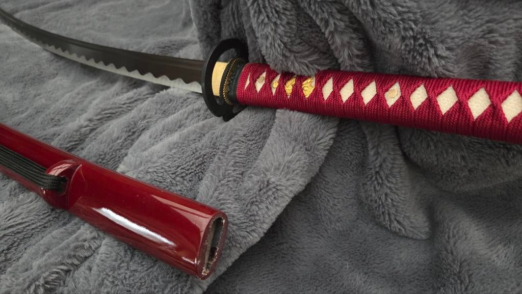 Scherp Japans Samurai Katana Zwaard - 100 cm Full Tang, Ophalen of Verzenden, Nieuw