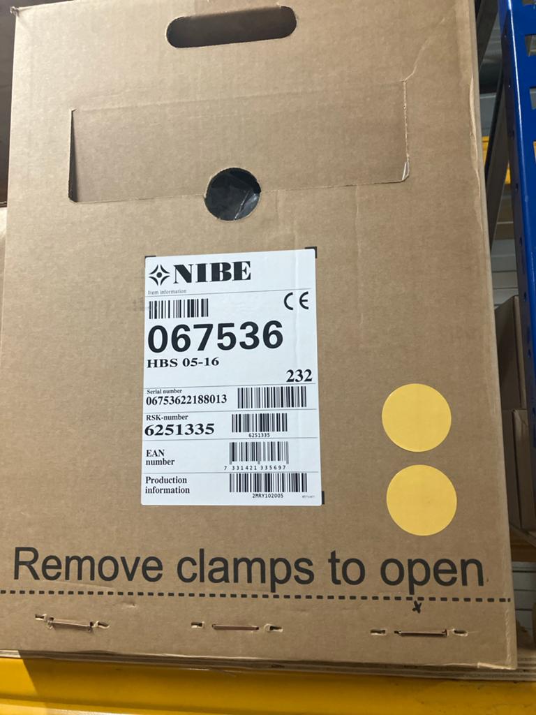 NIBE HBS 05 Warmtepomp Modules - Nieuw in Doos, Cv-ketel of Combi-ketel, Nieuw, Ophalen of Verzenden, 60 tot 150 cm