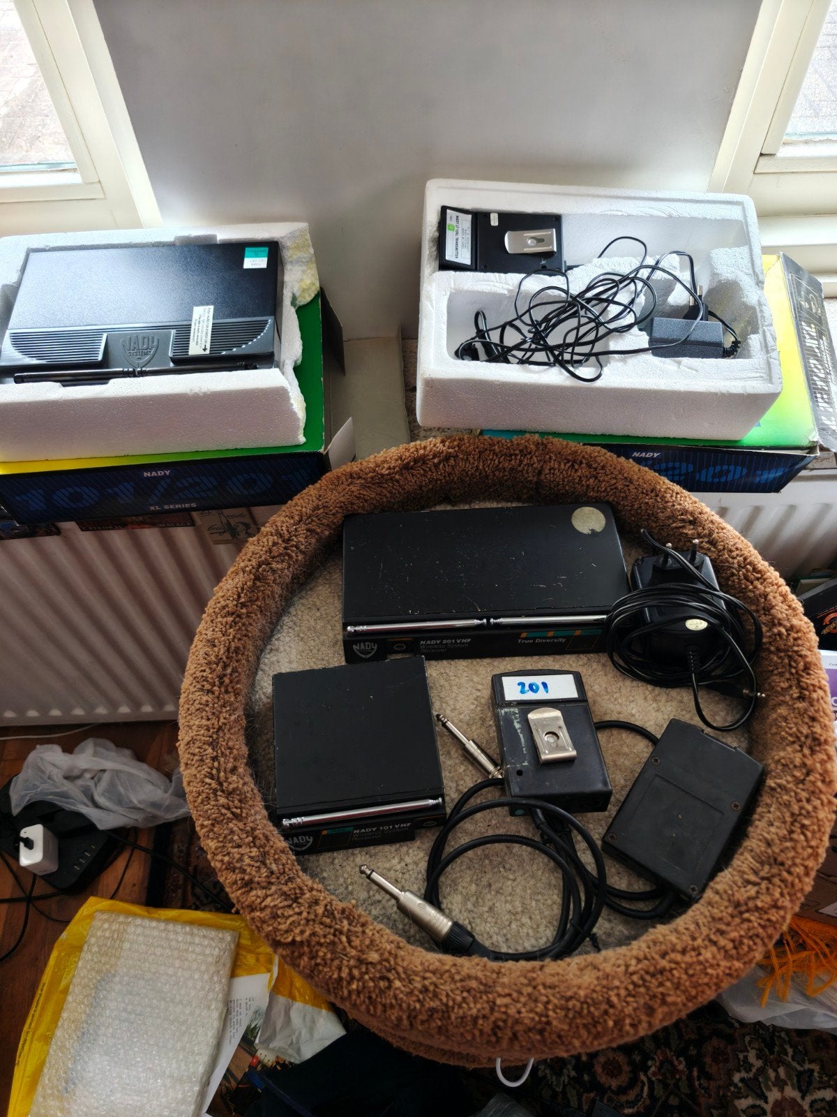nady wireless xl 201/101 gitaar & microfoon, Muziek en Instrumenten, Microfoons, Ophalen of Verzenden, Gebruikt, Overige typen