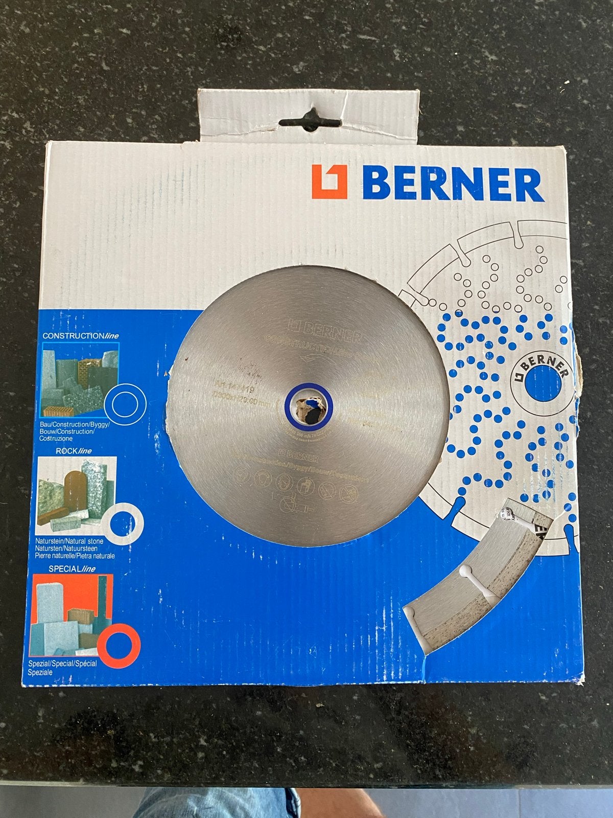 BERNER Diamant zaagblad 300mm x H 20,00 voor steen en beton, Doe-het-zelf en Verbouw, Gereedschap | Zaagmachines, 70 mm of meer