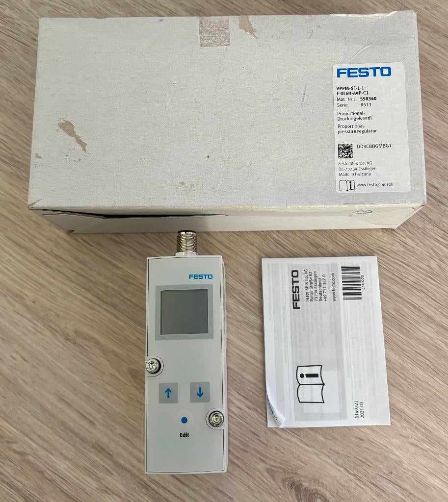 FESTO - Proportioneel regelaar - VPPM-6F-L-1-F-0L6H-A4P-C1, Nieuw, Www.festo.com, Www.festo.com, Www.festo.com