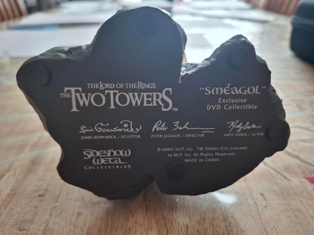 Lord of the Rings: The Two Towers - Smeagol DVD Collectible, Ophalen of Verzenden, Zo goed als nieuw, Film, Beeldje, Replica of Model