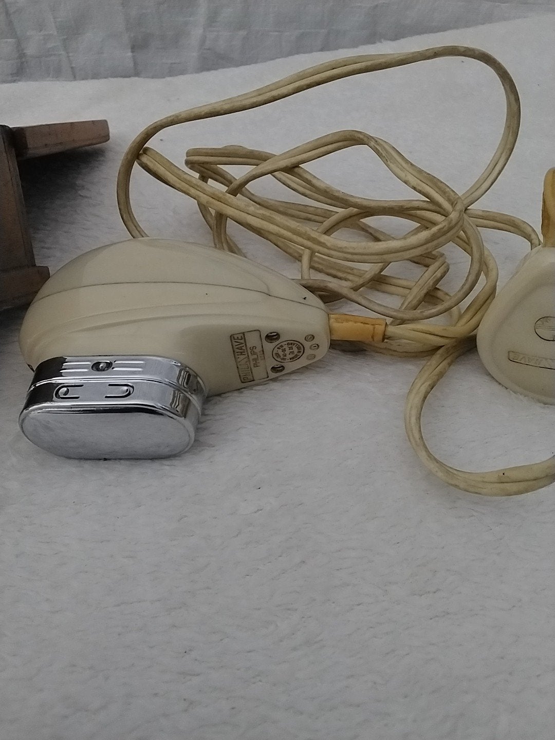 Vintage Philips Philishave scheerapparaat in houten doos, Ophalen of Verzenden, Gebruikt, Scheren en Epileren
