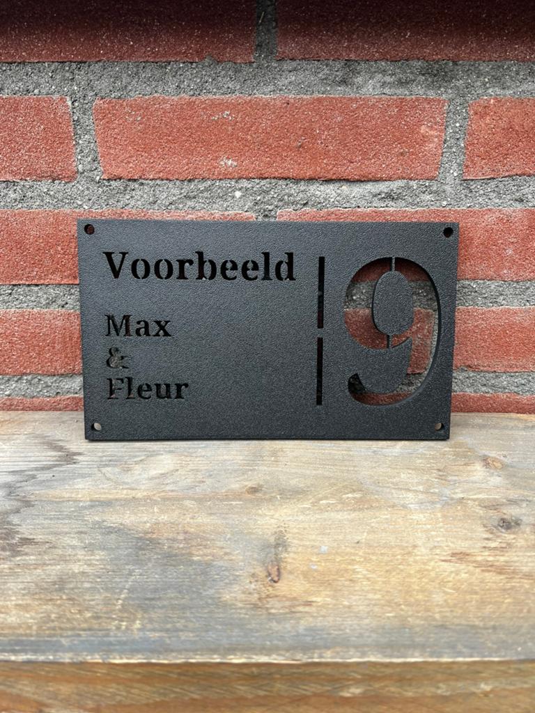 Uniek Naambord voor bij de deur, Kunststof, Minder dan 200 cm, Nieuw, Ophalen of Verzenden