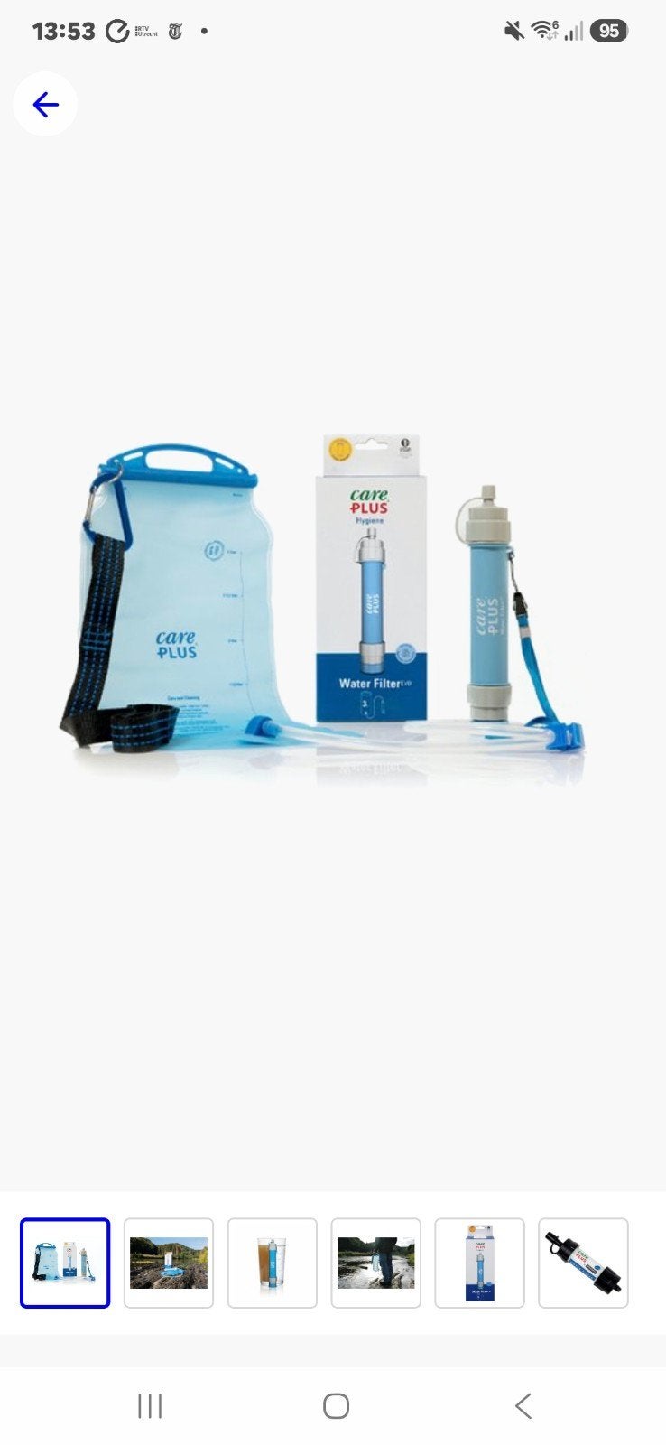 Care Plus Waterfilter en Waterzak - Ideaal voor Reizen, Caravans en Kamperen, Ophalen of Verzenden, Nieuw