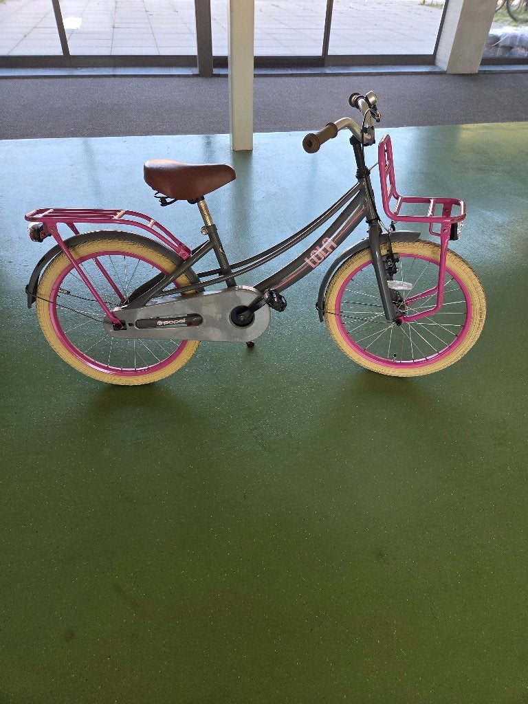Fietsen Meisjes, Ophalen, Schijfrem, 20 inch, Handrem