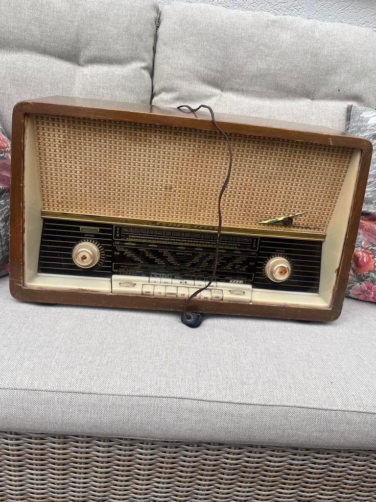 Vintage Loewe Opta Apollo Stereoradio - Jaren '50- werkend, Ophalen of Verzenden, Gebruikt, Radio
