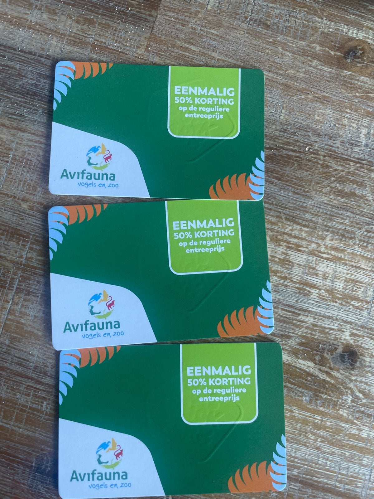 Avifayna voor de halve prijs! 3 keer 50% korting, Kortingsbon