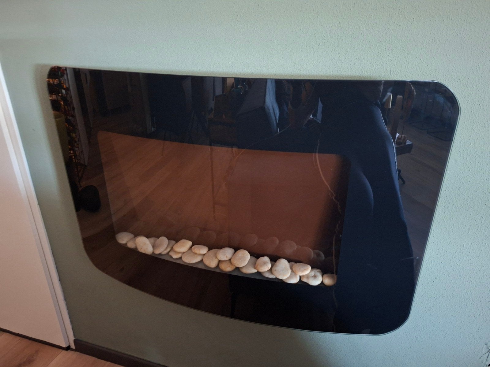 Elektrische haard met warmtefunctie - 80x53x13 cm. €50,00, Huis en Inrichting, Haarden, Ophalen of Verzenden, Zo goed als nieuw