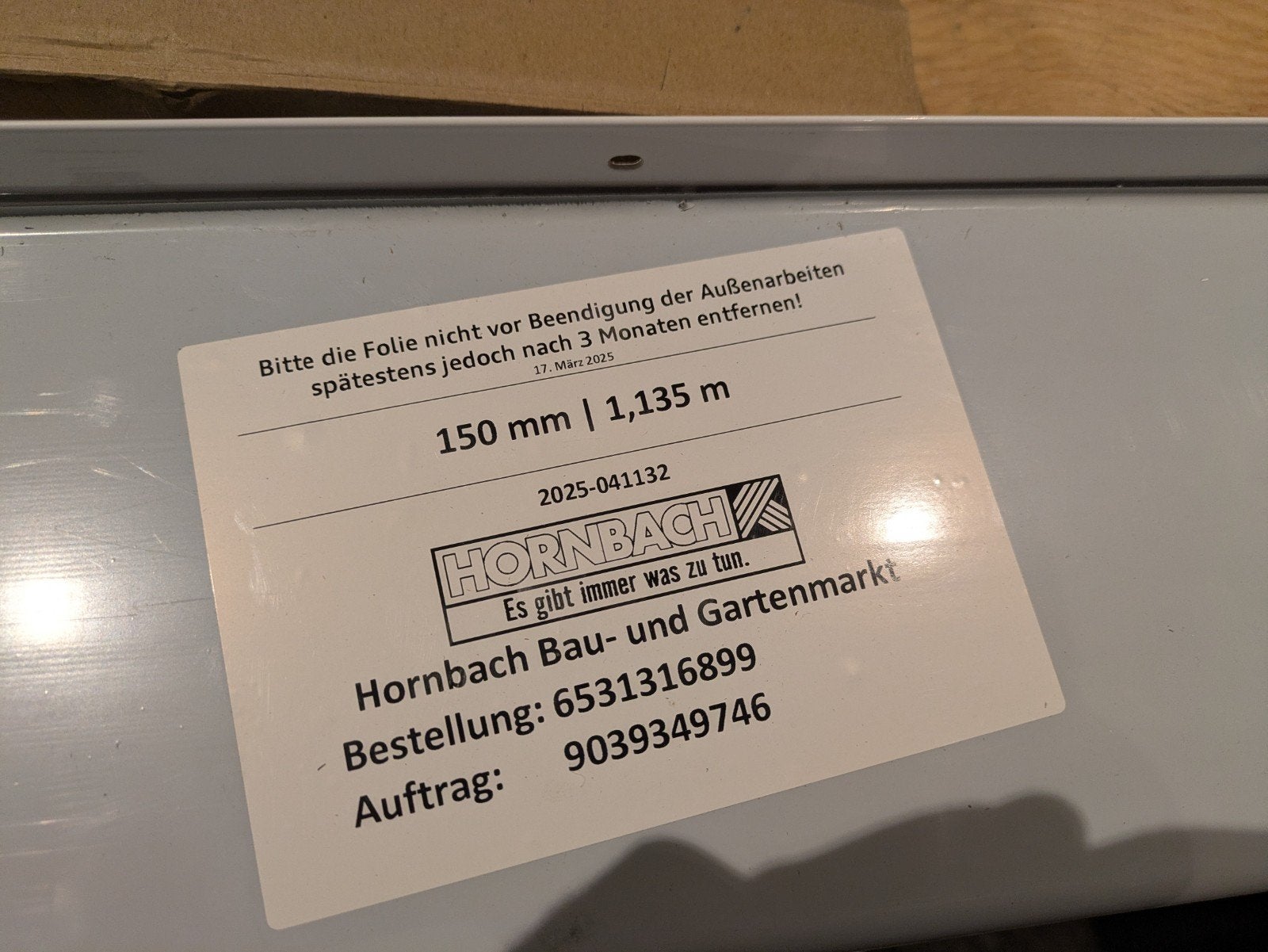Aluminium buiten vensterbank 113,5cm x 15cm met bevestiging, Minder dan 80 cm, 80 tot 120 cm, Overige typen, Nieuw