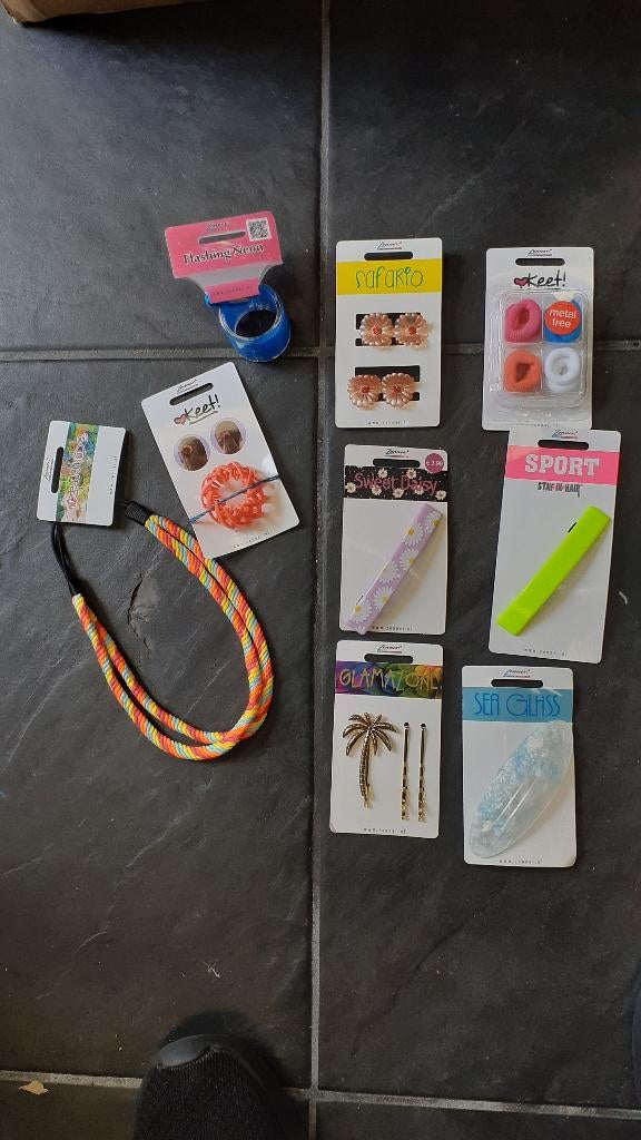 Haar Accessoires 9 stuks Nieuw, Ophalen of Verzenden, Nieuw, Haarspeld