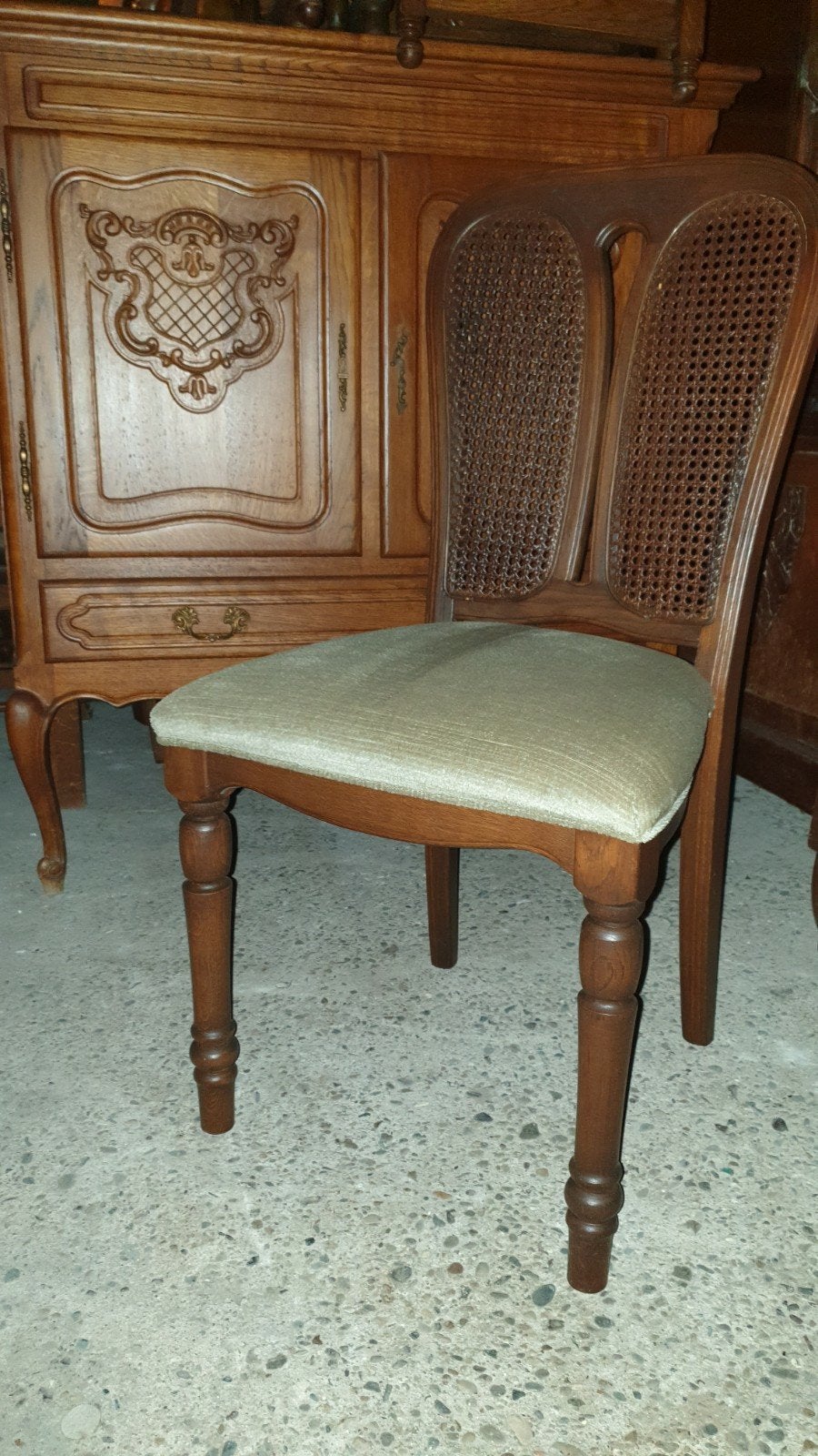 4  klassiek Eiken eetkamer stoelen, Ophalen