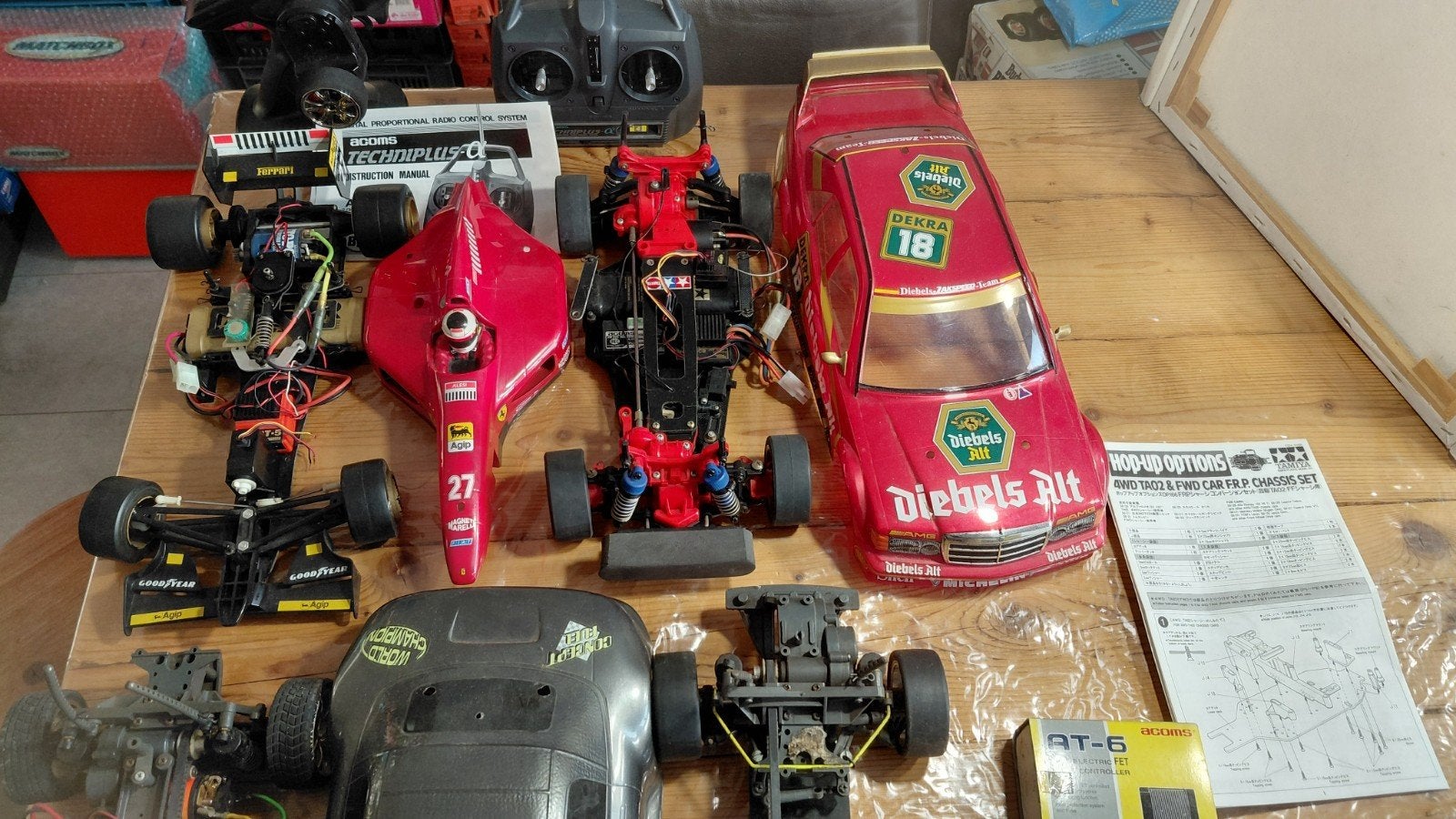 Tamiya RC Set Mercedes Ferrari BMW, Ophalen of Verzenden, Gebruikt, Elektro, Auto onroad