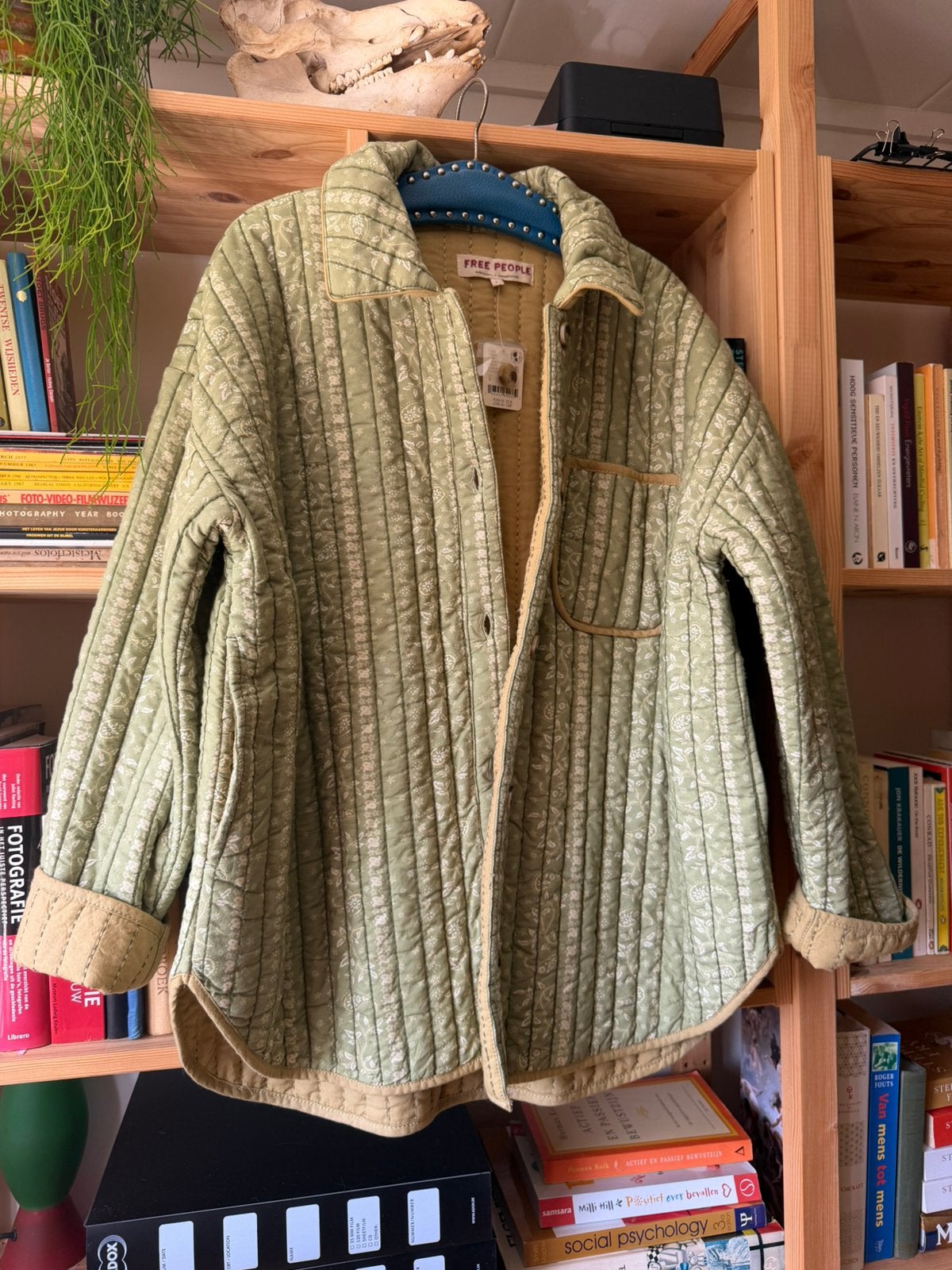 Free people quilted jas groen, Ophalen of Verzenden, Nieuw, Maat 42/44 (L), Groen