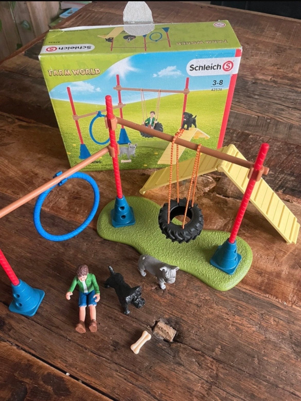Schleich Farm World 42536 compleet met boekjes, Ophalen of Verzenden, Zo goed als nieuw