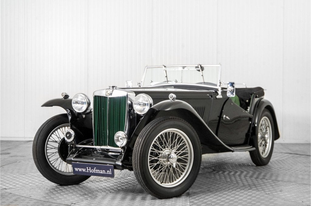 MG MG TC (bj 1947), Auto's, MG, Overige modellen, 4 cilinders, Cabriolet, Zwart