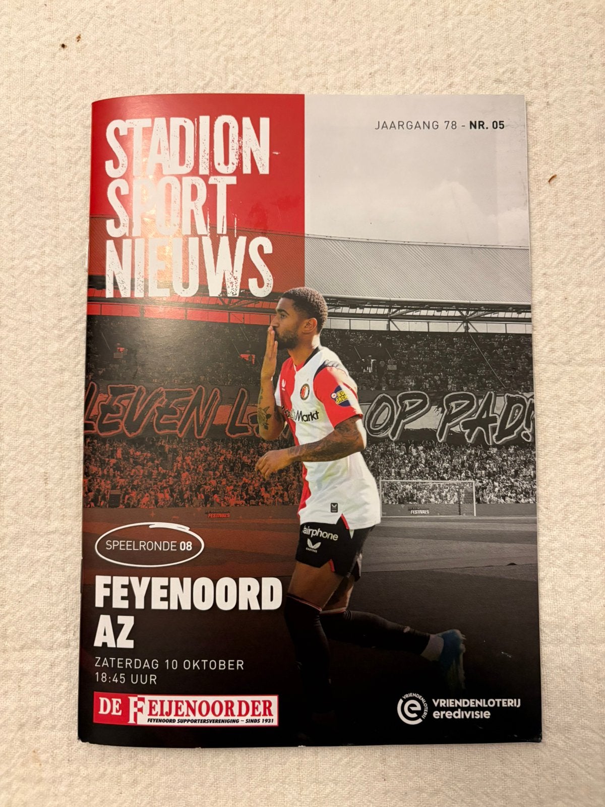 Programmaboekje Feyenoord - Az Alkmaar, Verzamelen, Ophalen of Verzenden, Nieuw, Feyenoord, Boek of Tijdschrift