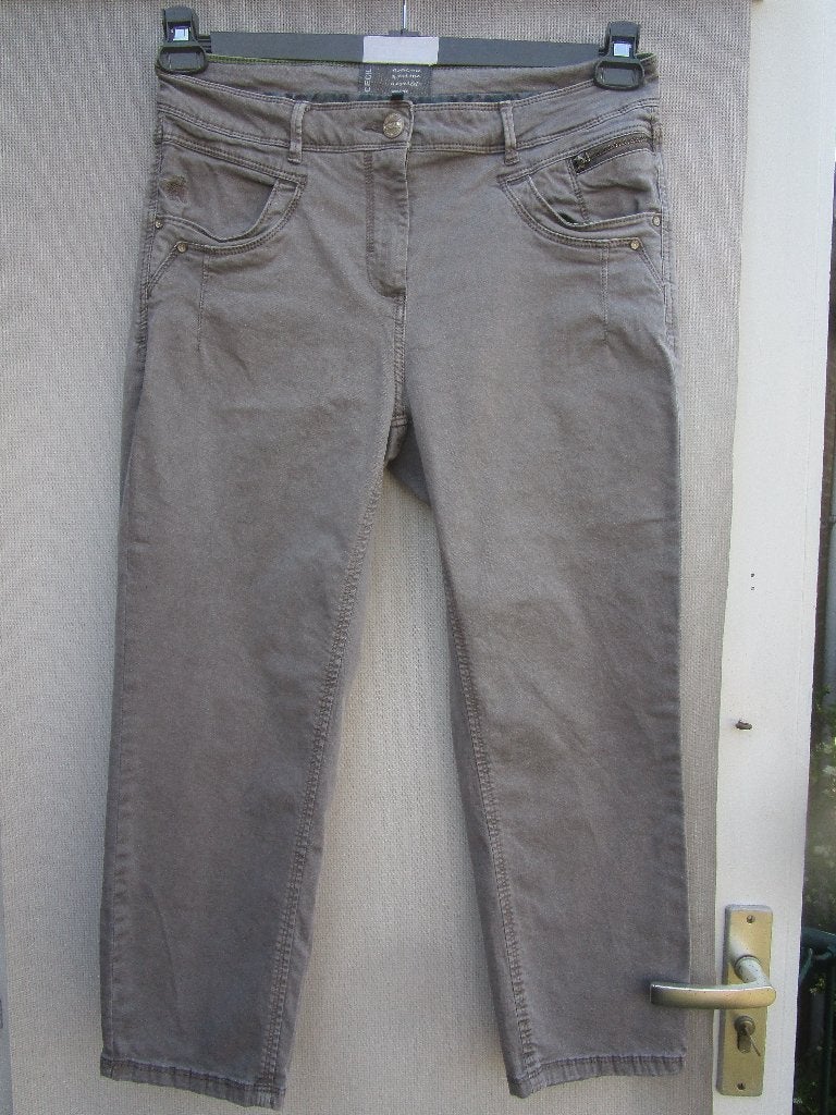 Broek CECIL mt 40  licht-bruin   7/8  lang**, Maat 38/40 (M), Bruin, Verzenden, Zo goed als nieuw