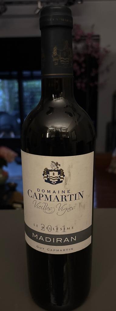 Domaine Capmartin Madiran 2011 Rode Wijn, Gebruikt, Frankrijk, Ophalen of Verzenden, Rode wijn
