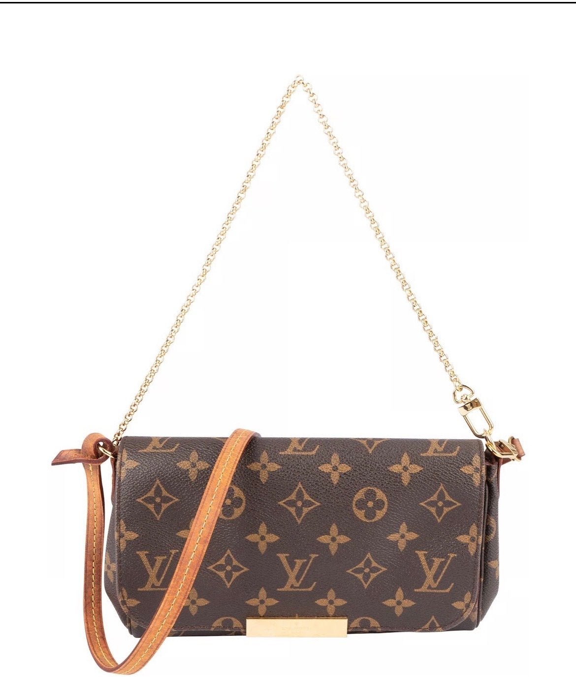 Louis Vuitton Favorite PM Monogram - Origineel & Goede Staat, Ophalen of Verzenden, Gebruikt, Bruin, Schoudertasje