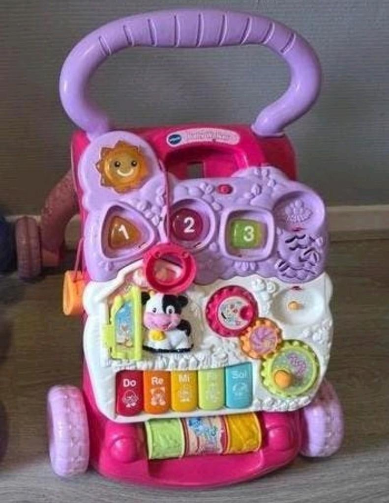 Roze loopkar, Kinderen en Baby's, Speelgoed | Vtech, Ophalen of Verzenden, Gebruikt, 6 maanden tot 2 jaar