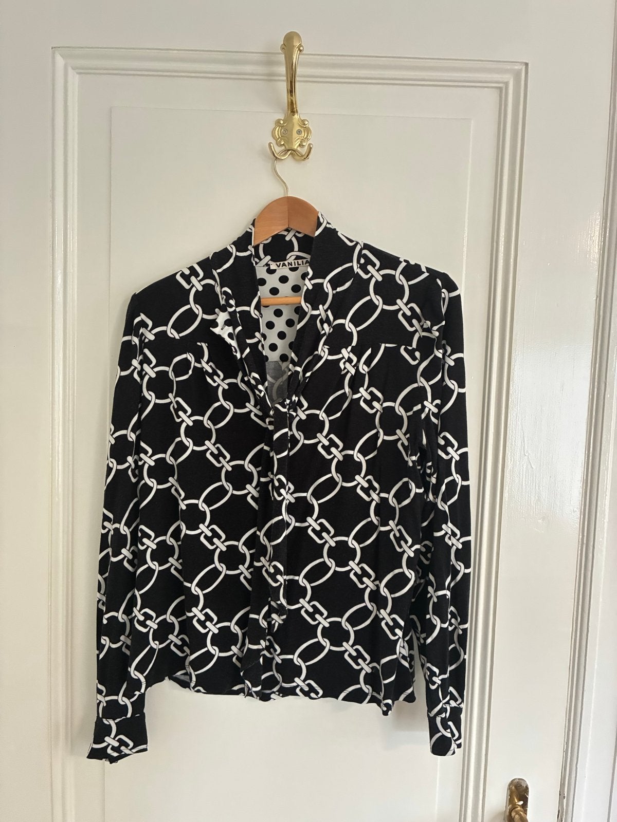 Vanilia Blouse, maat 38, Ophalen of Verzenden, Zo goed als nieuw, Maat 38/40 (M), Zwart