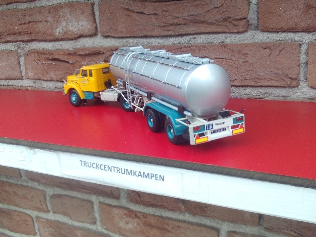 Tekno  Scania  Vabis  met   Tankoplegger  van  De  Rijke., Hobby en Vrije tijd, Modelauto's | 1:50, Ophalen of Verzenden, Nieuw
