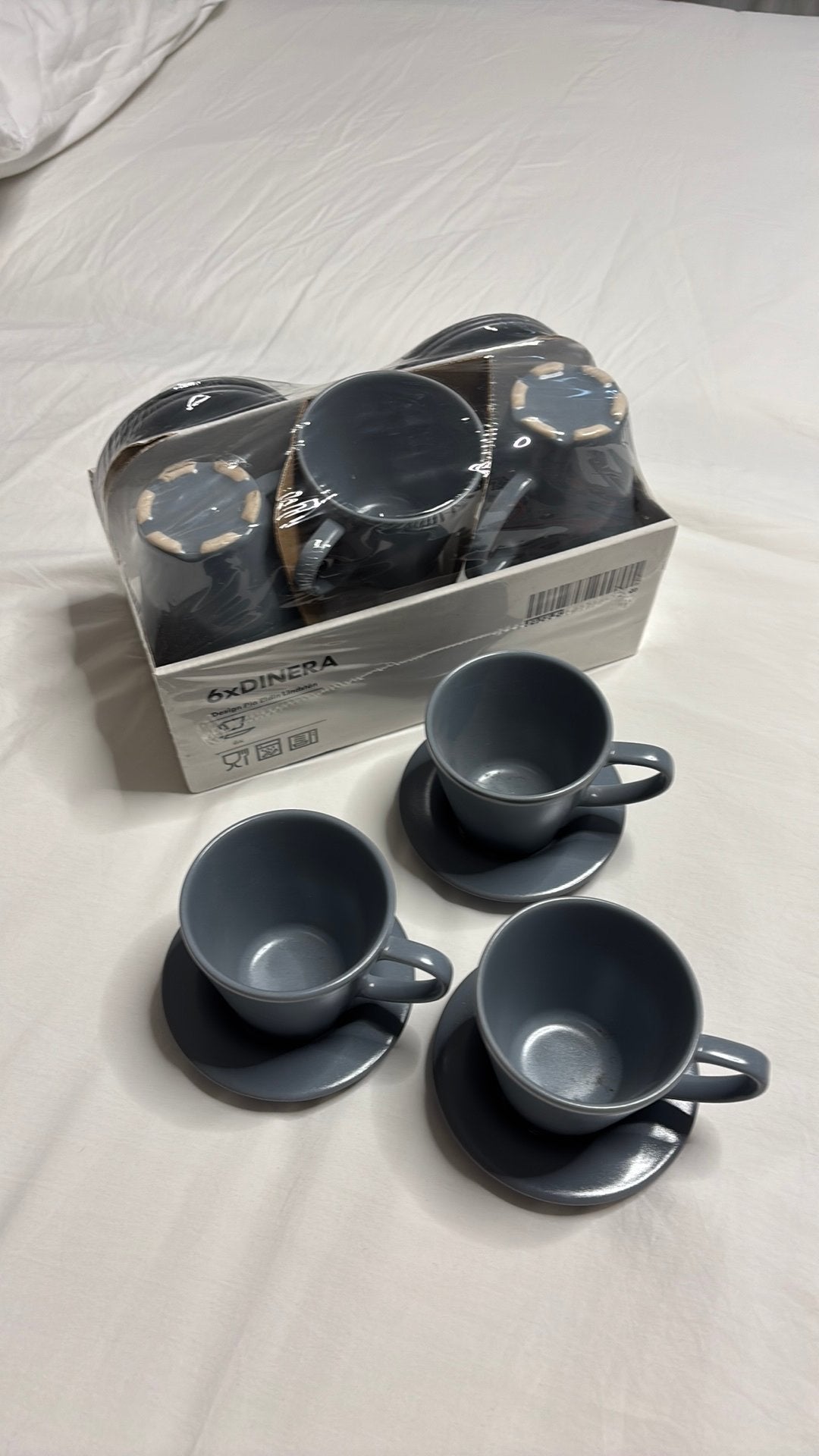 Grijze joffie koppen 9, Nieuw, IKEA, Ophalen of Verzenden, Overige stijlen