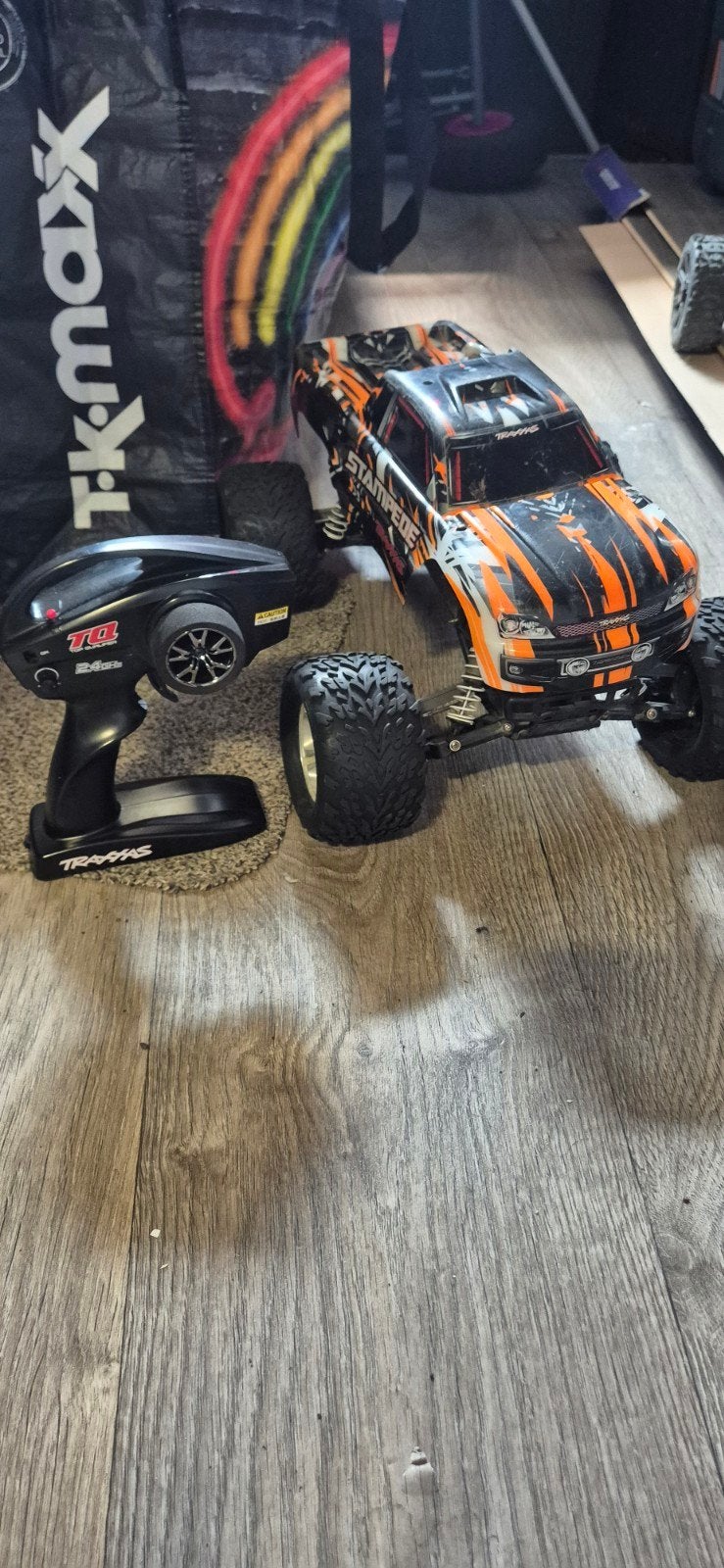 Traxxas Stampede 2wd RC Auto - Compleet met Afstandsbedienin, Gebruikt, Auto, Ophalen, Overige merken