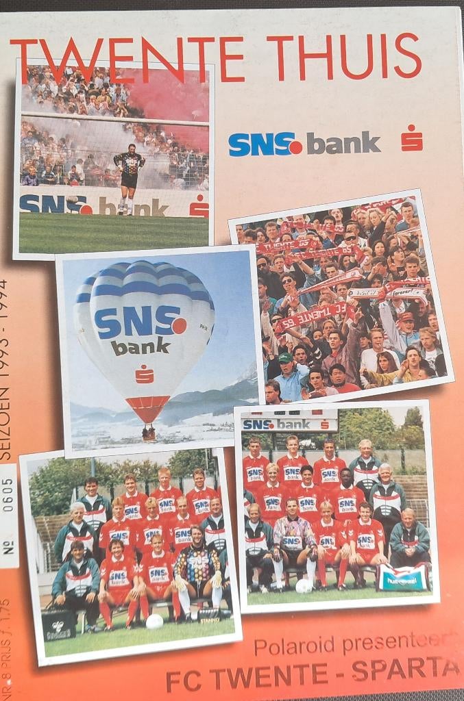 FC Twente - Sparta 1993/1994, Verzamelen, Ophalen of Verzenden, Zo goed als nieuw, F.C. Twente, Boek of Tijdschrift