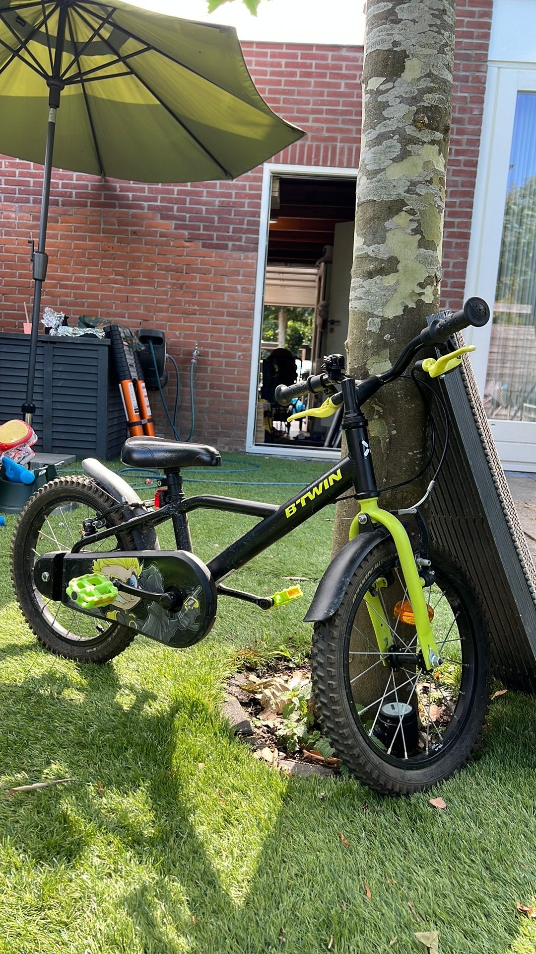 Kinderfiets, Ophalen, Gebruikt, Staal, 16 tot 20 inch