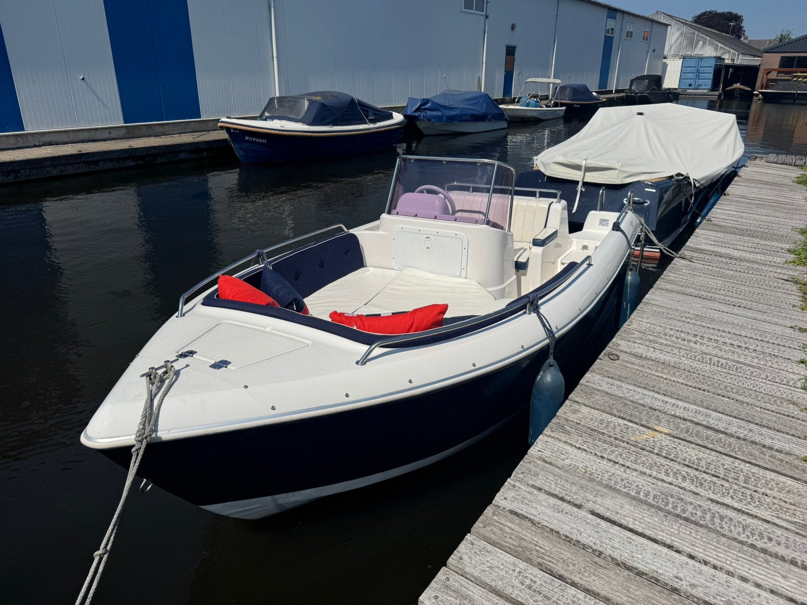 Clever Warrior 470 consoleboot met Yamaha 15 pk 4 takt, Overige merken, Gebruikt, 15 pk, Viertaktmotor