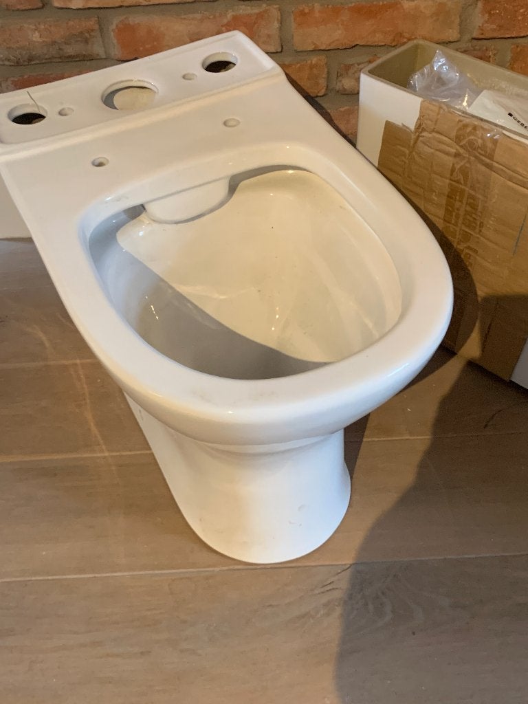 Toilet duoblok complete set nieuw, Ophalen, Nieuw, Steen, Toilet