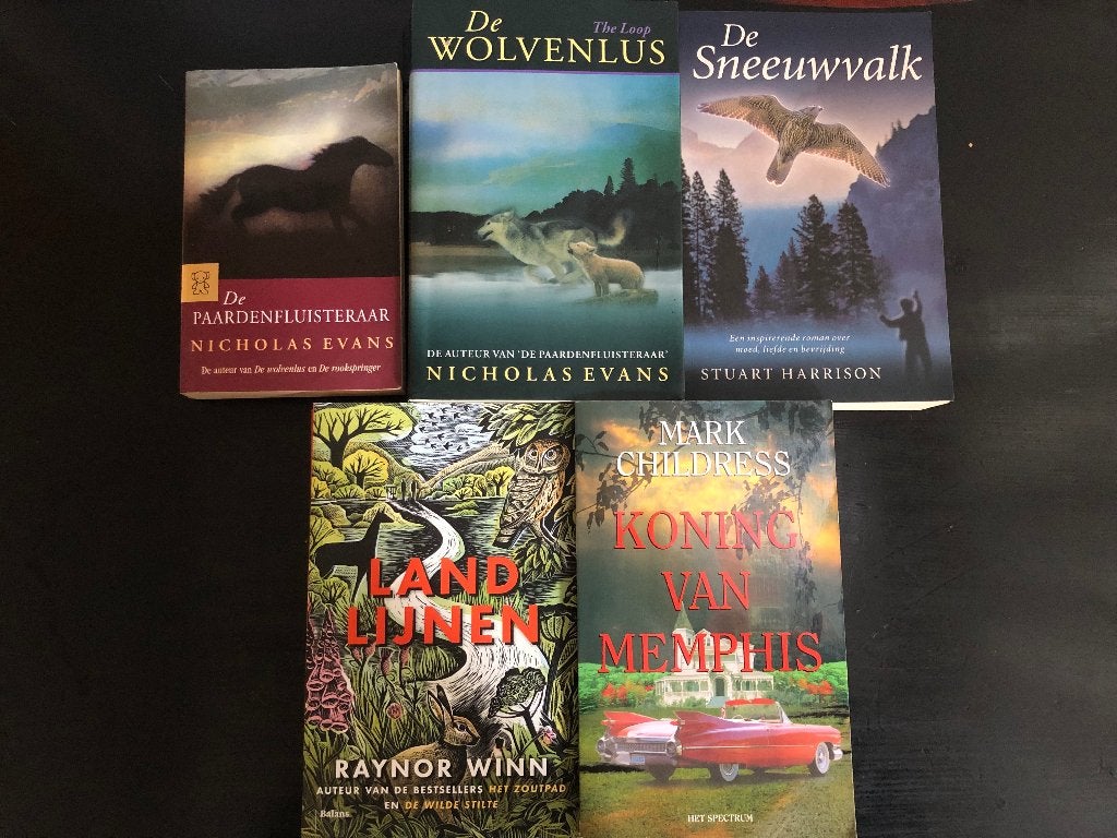 Set van 5 boeken Nicholas Evans, Raynor Winn, Ophalen of Verzenden, Gelezen