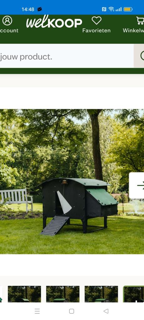 Nieuw kunststof kippenhok, Dieren en Toebehoren, Pluimvee | Toebehoren, Ophalen, Nieuw, Kippenhok of Kippenren