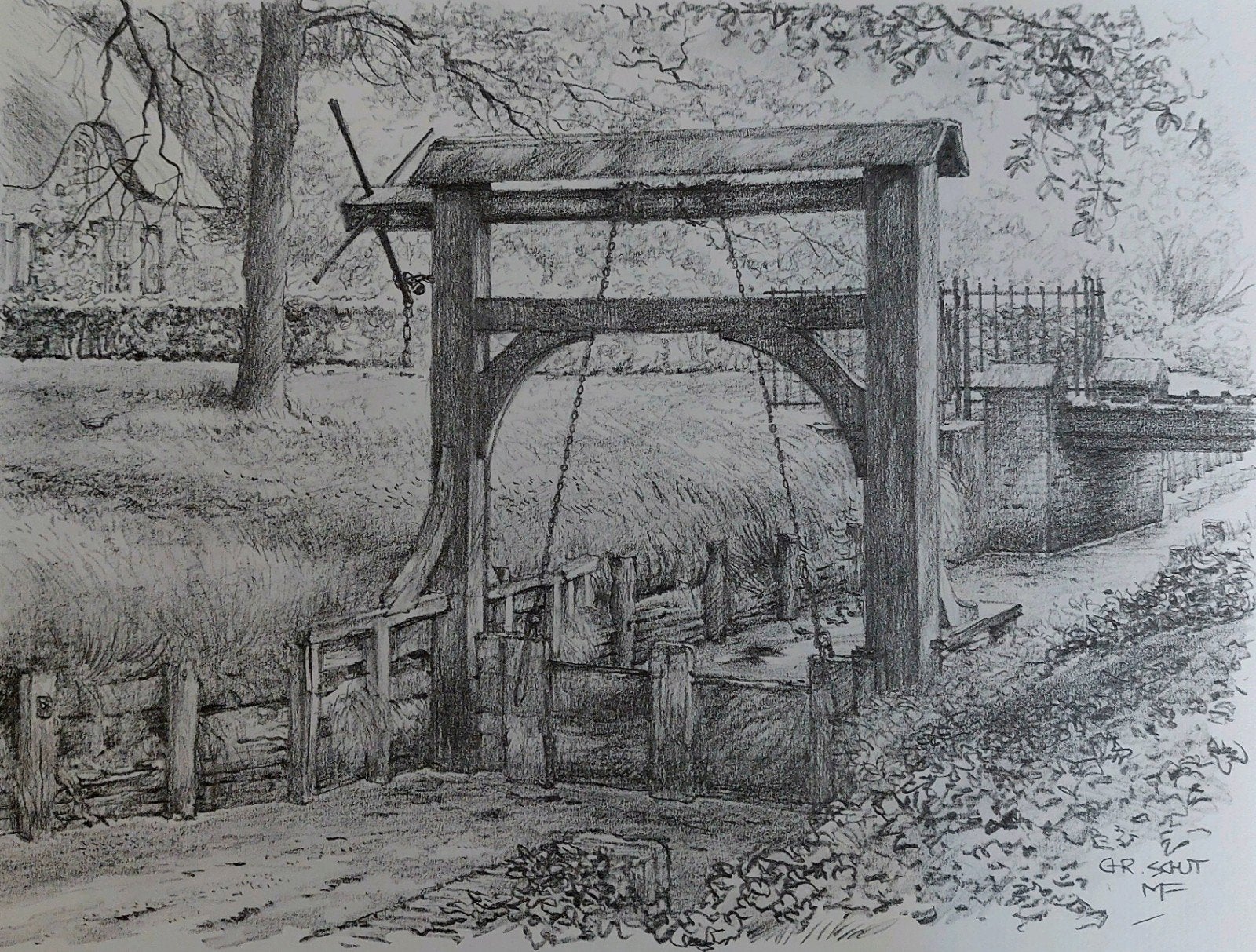 Maartensdijk ... Houten stuw ..., Ophalen of Verzenden