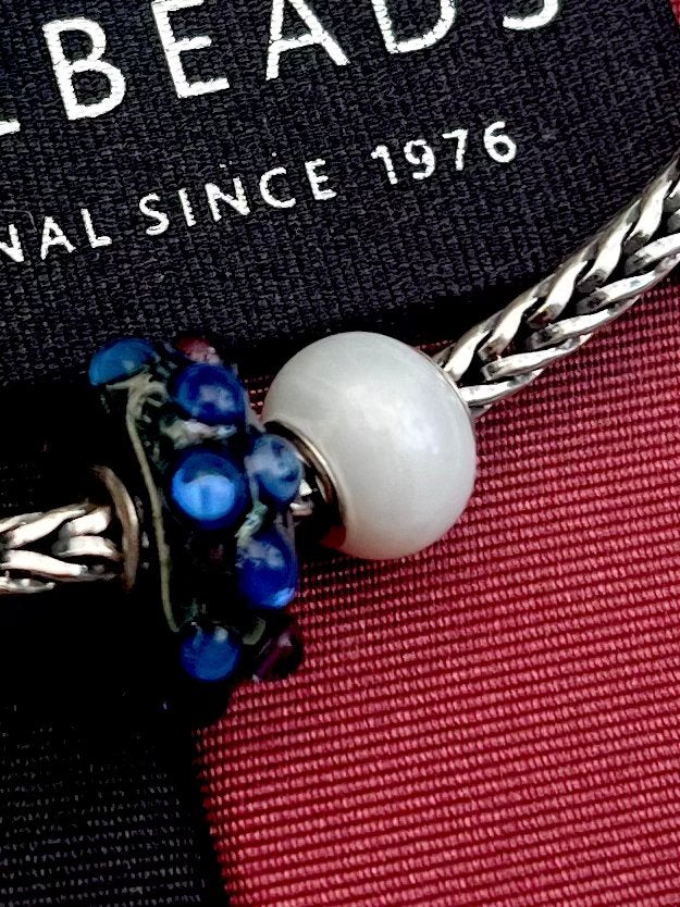 Trollbeads parelbedel, Sieraden, Tassen en Uiterlijk, Bedels, Ophalen of Verzenden, Gebruikt, Zilver, Trollbeads