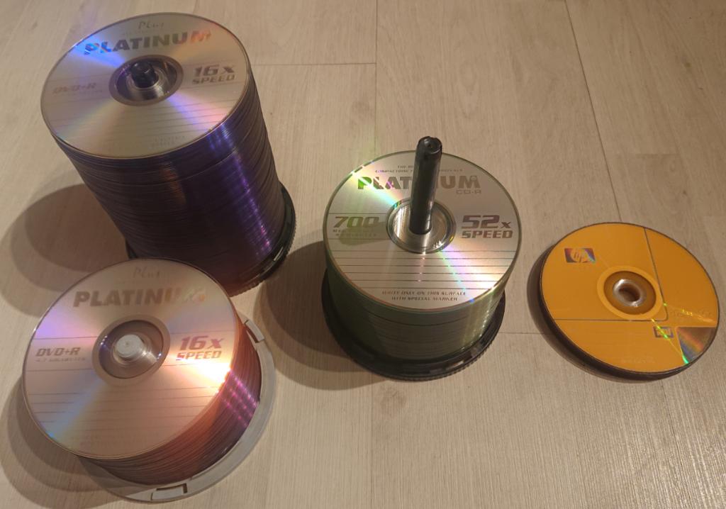 Platinum DVD+R 4.7 GB en Platinum CD-R 700 MB, Computers en Software, Beschrijfbare discs, Ophalen of Verzenden, Nieuw, Dvd, Op spindel