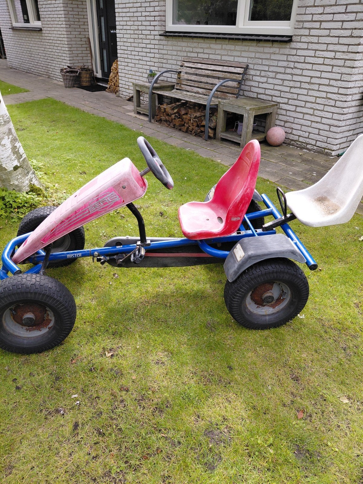Berg skelter met duozit, Kinderen en Baby's, Speelgoed | Buiten | Skelters, Ophalen, Gebruikt, Berg, Duozit
