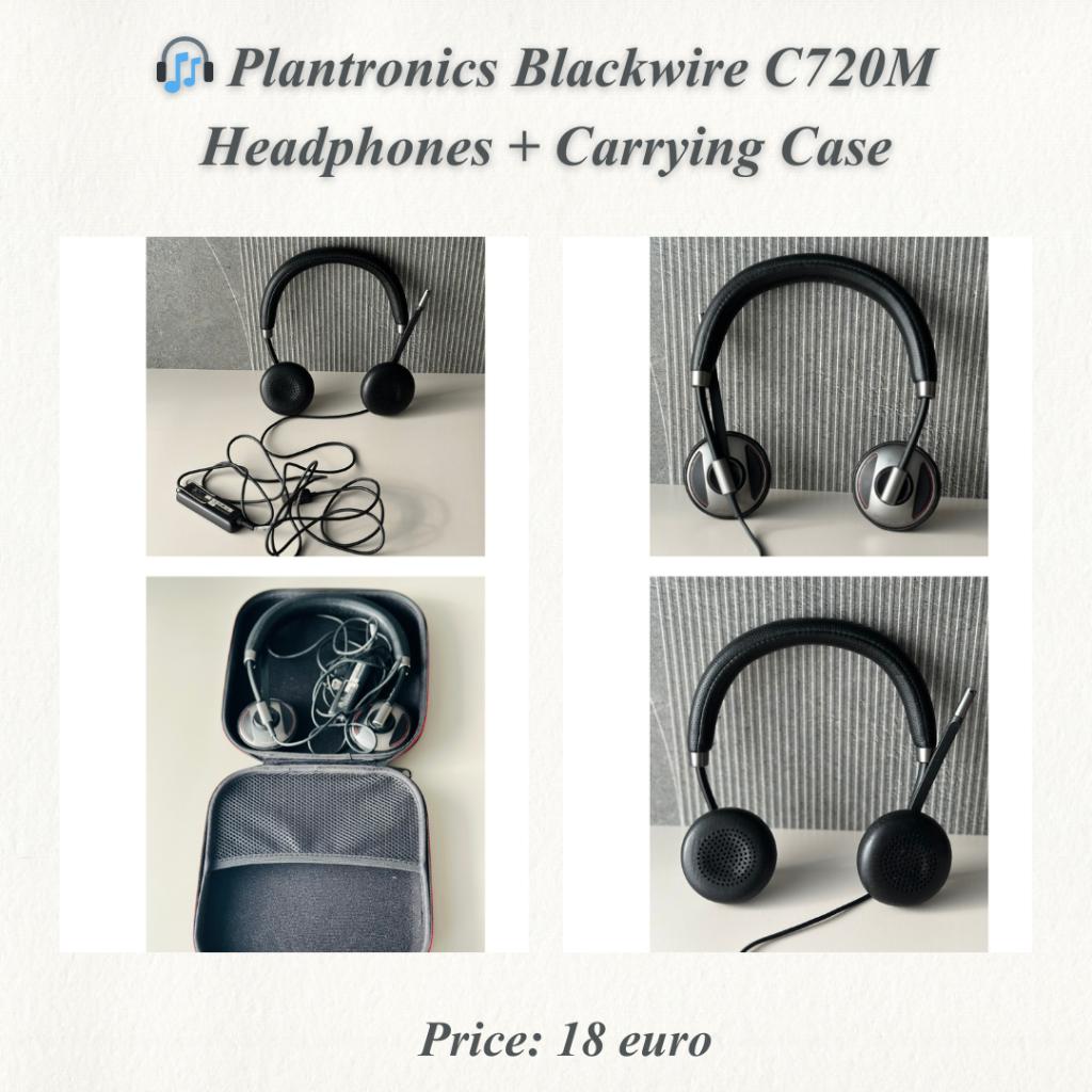 Plantronics Blackwire C720M Headphones + Carrying Case, Computers en Software, Headsets, Ophalen of Verzenden, Nieuw