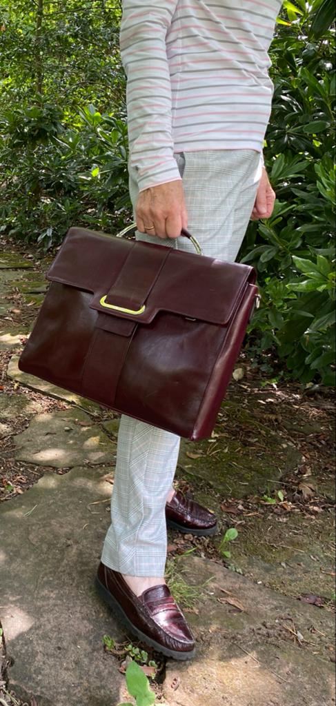 Tas Claudio Ferrici - Vrijwel nieuw., Ophalen of Verzenden, Rood, Handtas