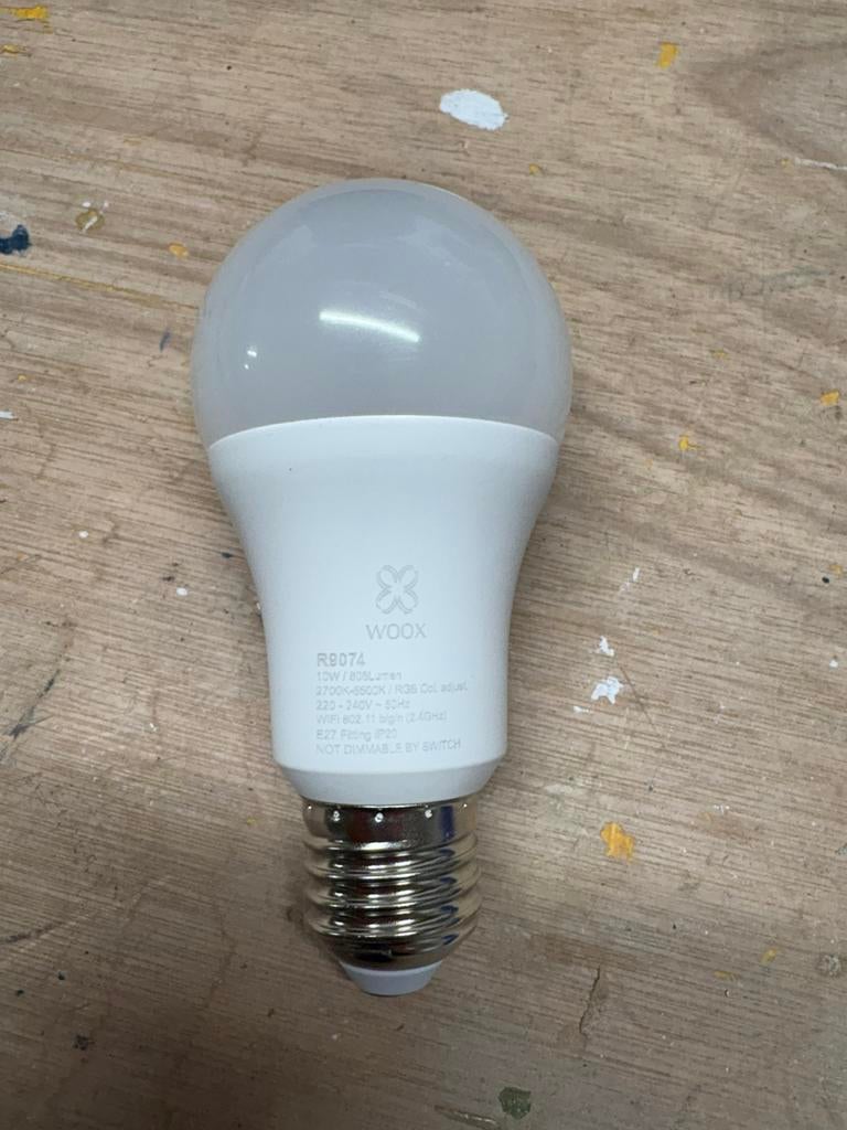 WOOX R9074 Smart LED Lamp RGB Kleur aanpasbaar, Ophalen of Verzenden, Zo goed als nieuw, E27 (groot), Led-lamp