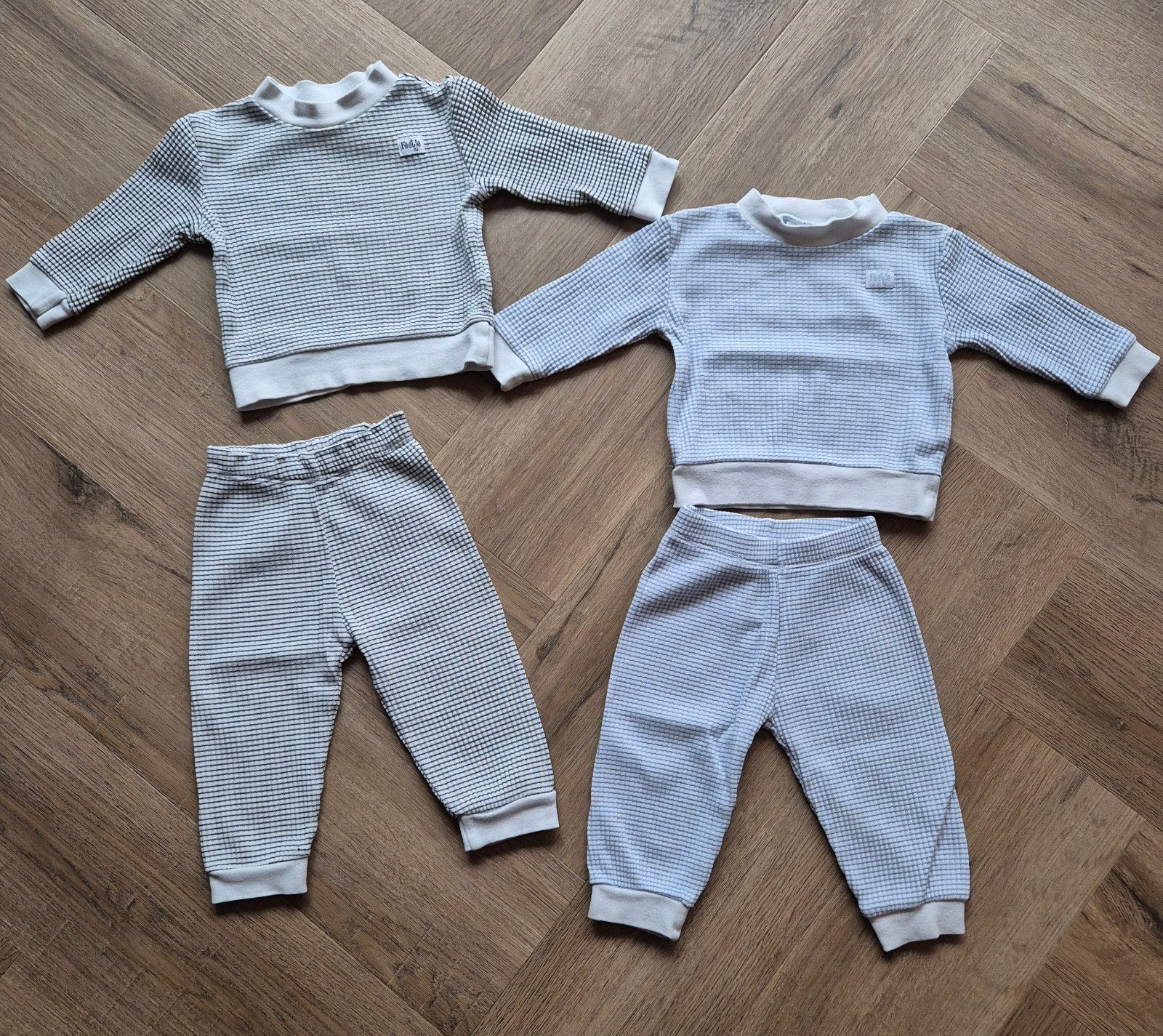 Feetje wafel pyjama's maat 68 - zwart en blauw, Nacht- of Onderkleding, Gebruikt, Jongetje of Meisje, Ophalen of Verzenden