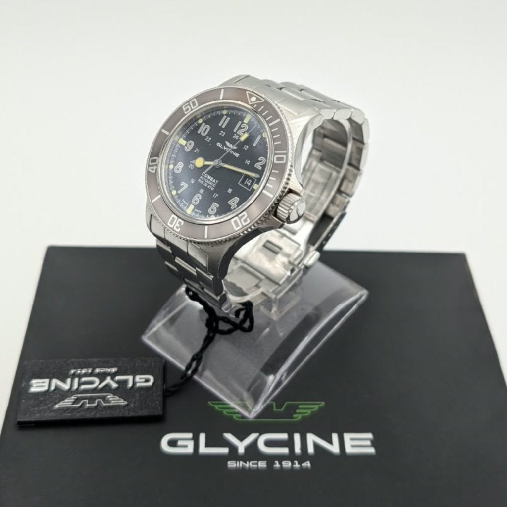 Glycine GL0076 Herenhorloge Combat automatic - Complete set, Flex Ltd., Zo goed als nieuw, https://flex.com/contact-us, Nobelstraat 10, 5807 GA Oostrum LB, Limburg, Nederland