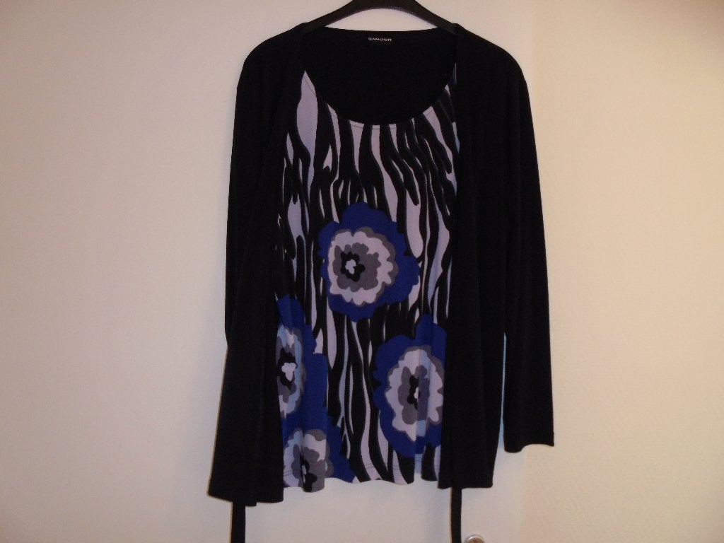 shirt / blouce maat 48 blauw Samoon, Kleding | Dames, Blauw, Zo goed als nieuw, Samoon, Shirt of Top
