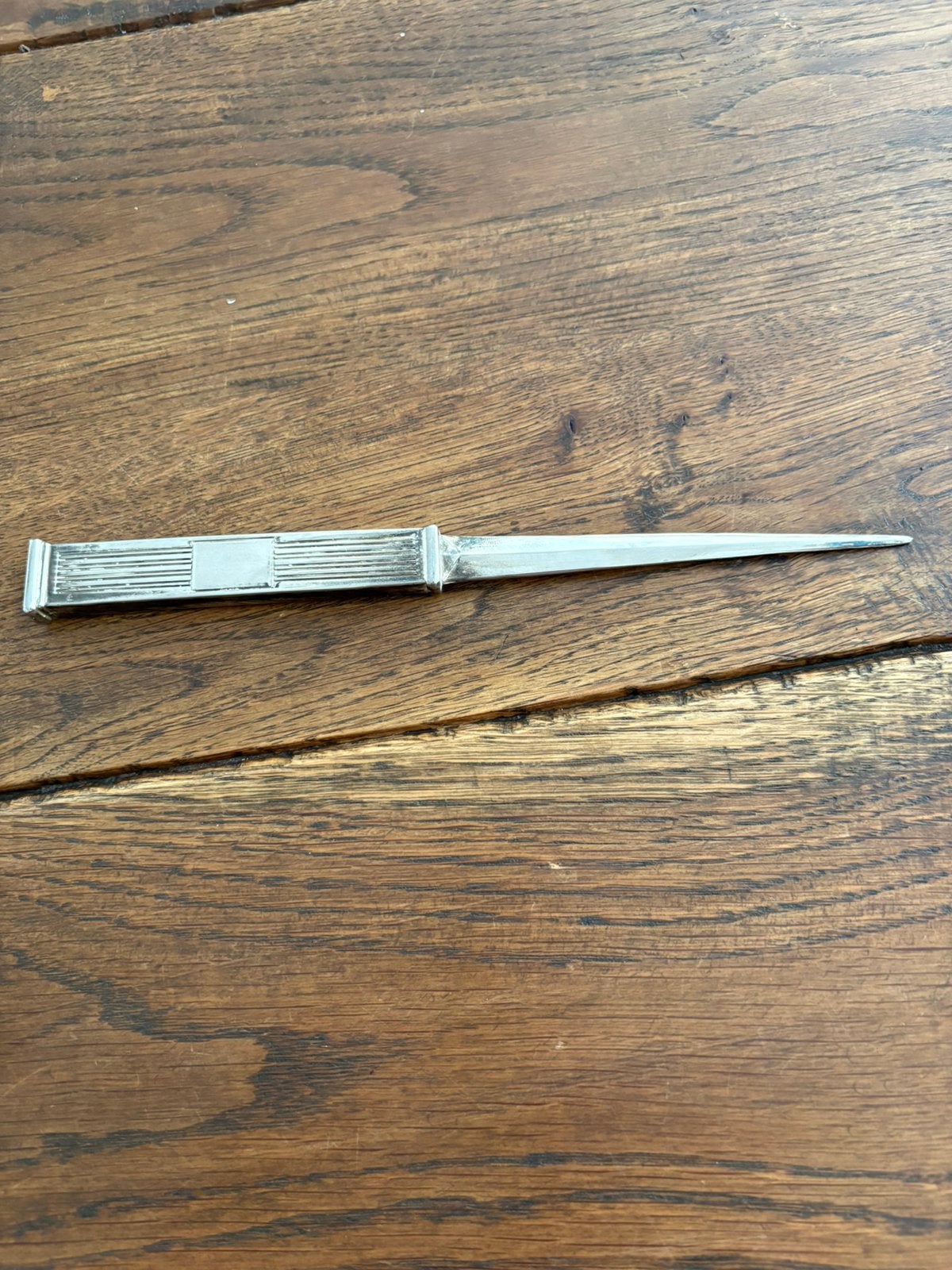 Verzilverde brief opener, Ophalen of Verzenden, Zo goed als nieuw, Balpen, Overige merken