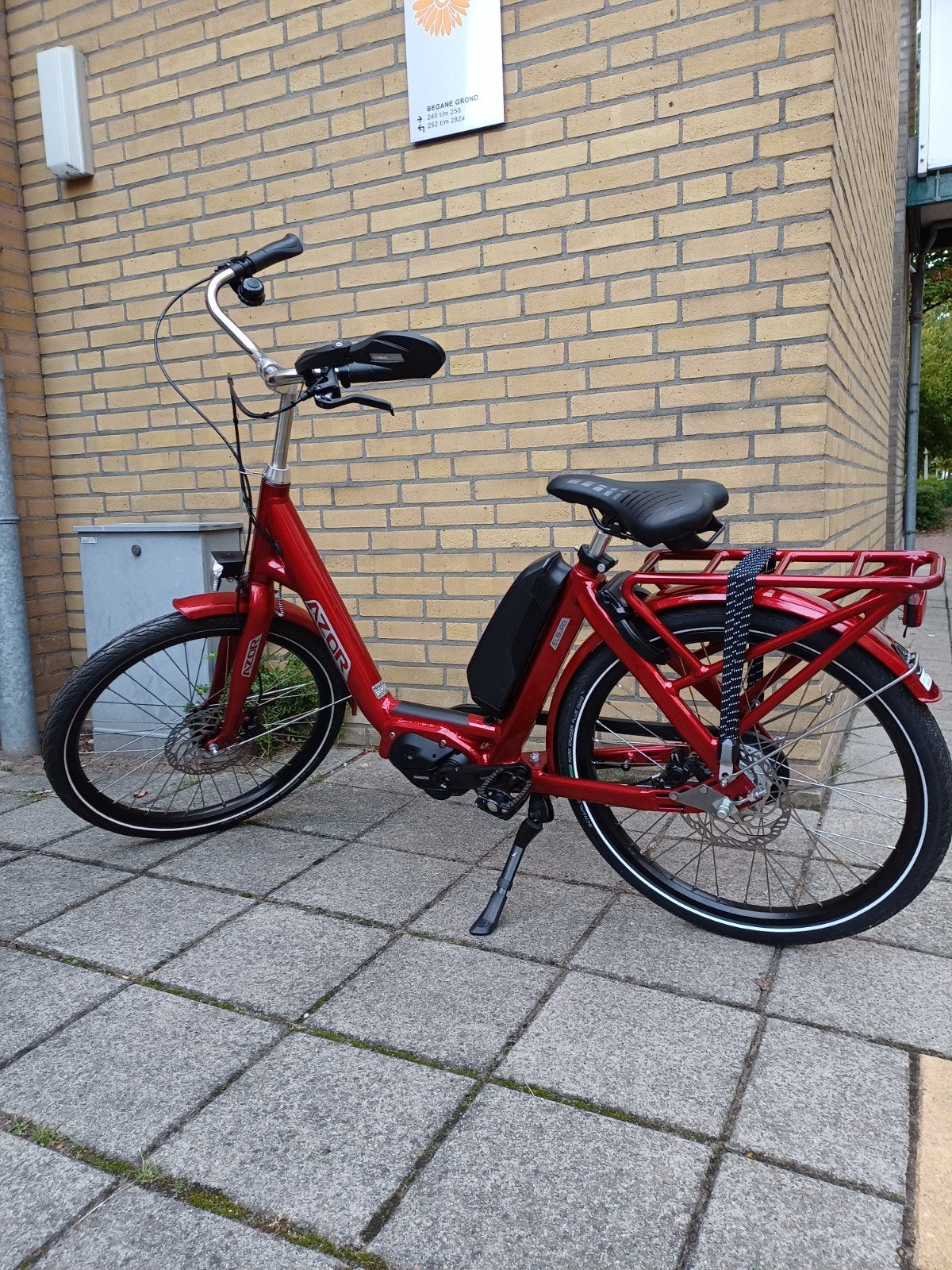 azor elburg electrische fiets tekoop aangeboden, Fietsen en Brommers, Zo goed als nieuw, 0 zitjes, Schijfrem, Ophalen