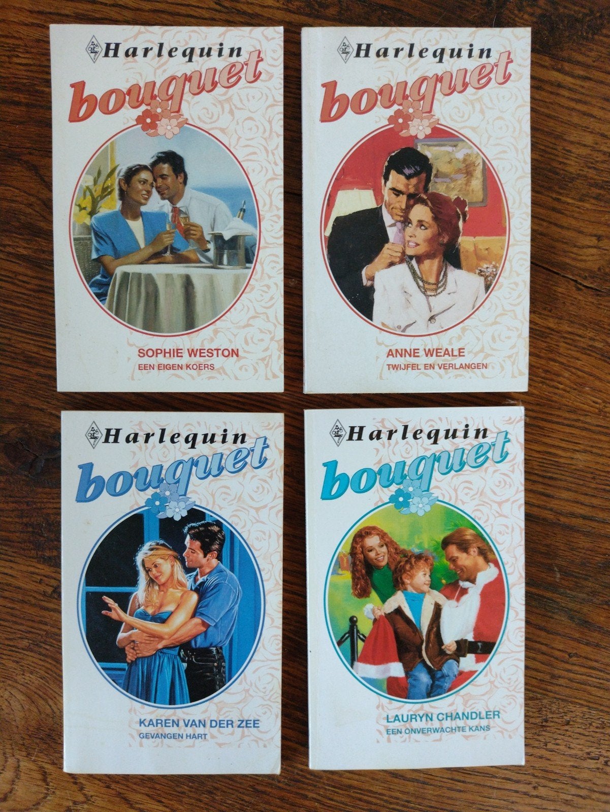 Harlequin Bouquet boeken - 4 romanset, Ophalen of Verzenden, Gelezen, Diverse auteurs